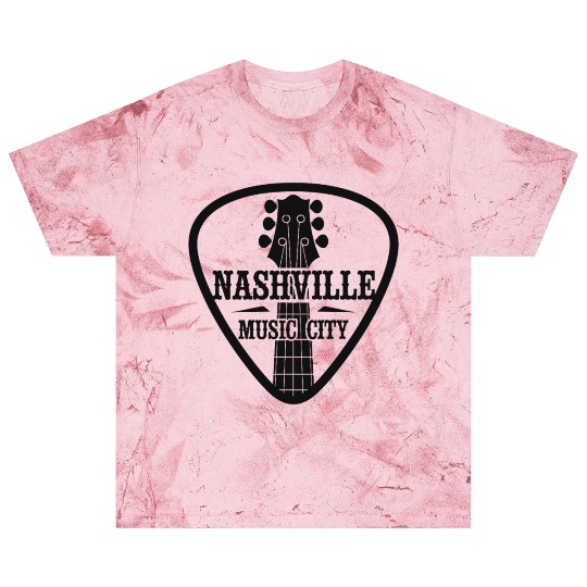 Nashville Music City Guitar Pick Blast T Shirts