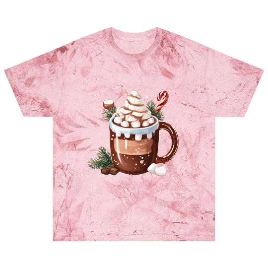 Festive Hot Chocolate with Marshmallows Blast T Shirts