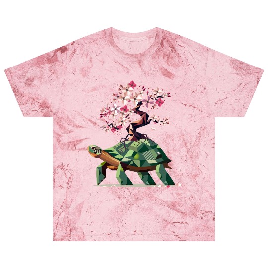 Turtle with blooming cherry blossom bonsai Blast T Shirts