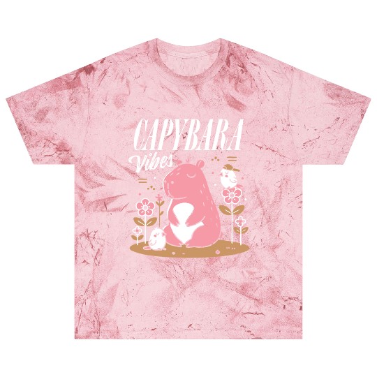 Capybara Vibes Playful Animal Design Blast T Shirts