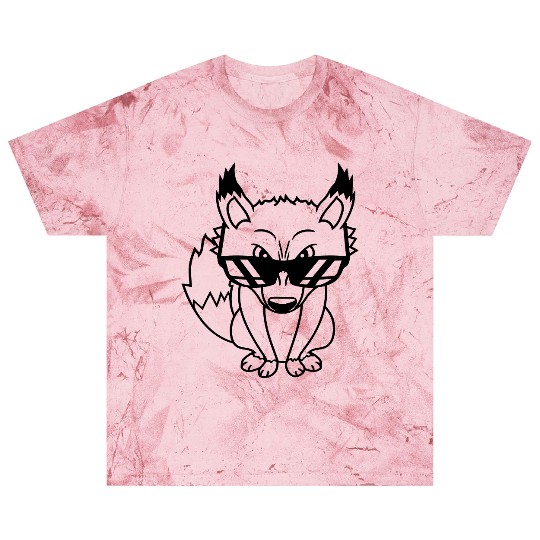 Fox Sunglasses Cool Looks Up Evil Eyes Bad Fun Boy Blast T Shirts