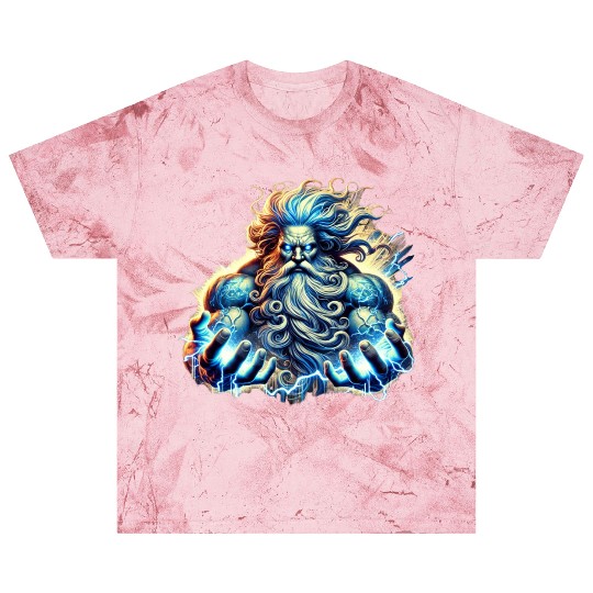 The Greek God Zeus with Lightning Blast T Shirts