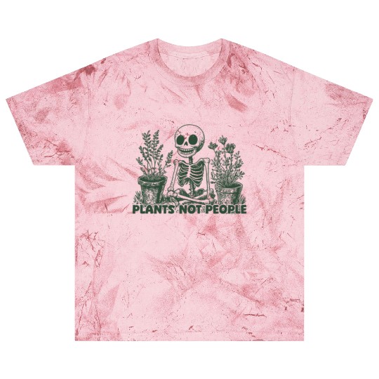 Plant Lover Skeleton Design - Plants Not People Blast T Shirts