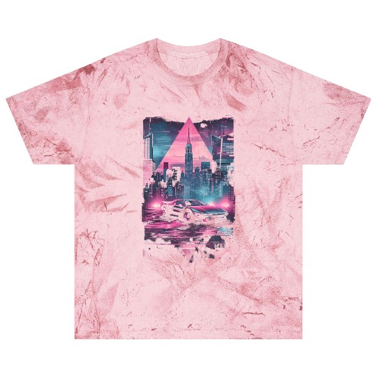 Retro Vaporwave Car City Synthwave 80s 90s Blast T Shirts