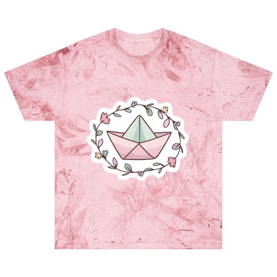 Paper boat with flowers -cute- Blast T Shirts