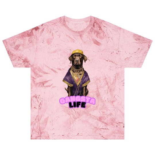 Gangsta Life Chocolate Labrador Blast T Shirts