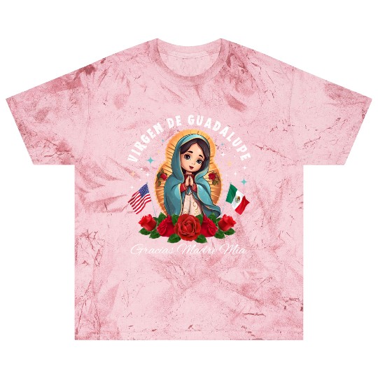 Our Lady of Guadalupe Gracias Madre Mia Mexico Blast T Shirts