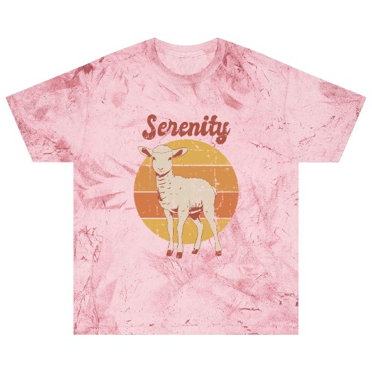 Serenity Vintage Retro Lamb Sunset Blast T Shirts