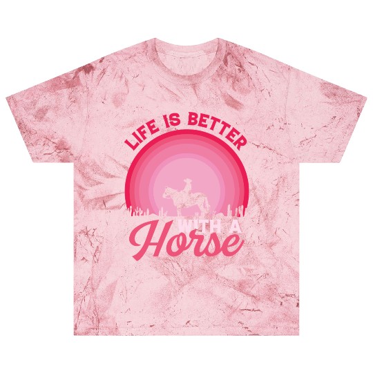 Just a Girl Who Loves Horses – Equestrian Lover Blast T Shirts
