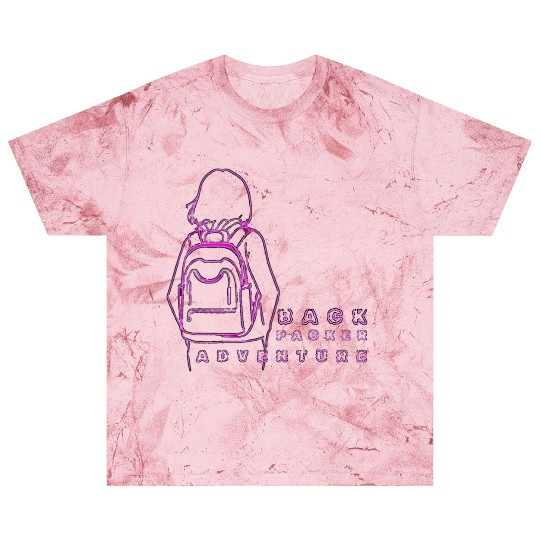 Neon Backpack Adventure Illustration Blast T Shirts