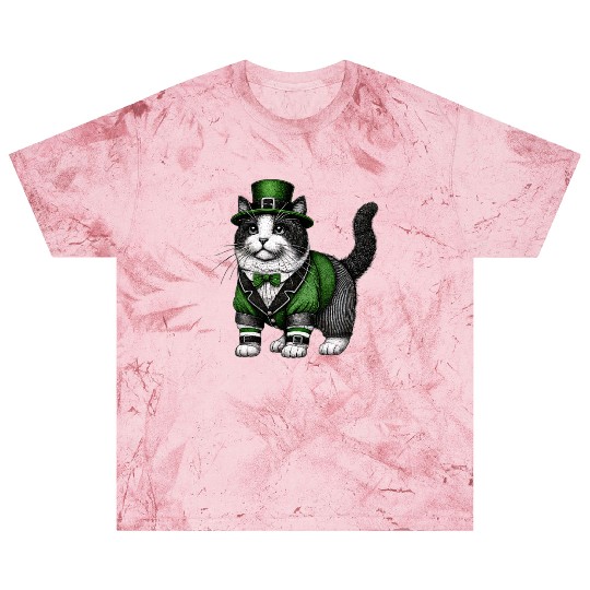 Lucky Cat in Green - St. Patrick’s Day Blast T Shirts