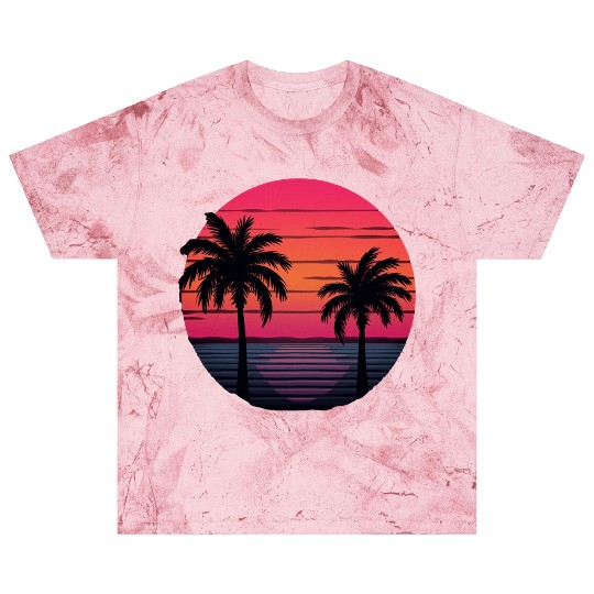 Tropical Sunset Serenity Blast T Shirts