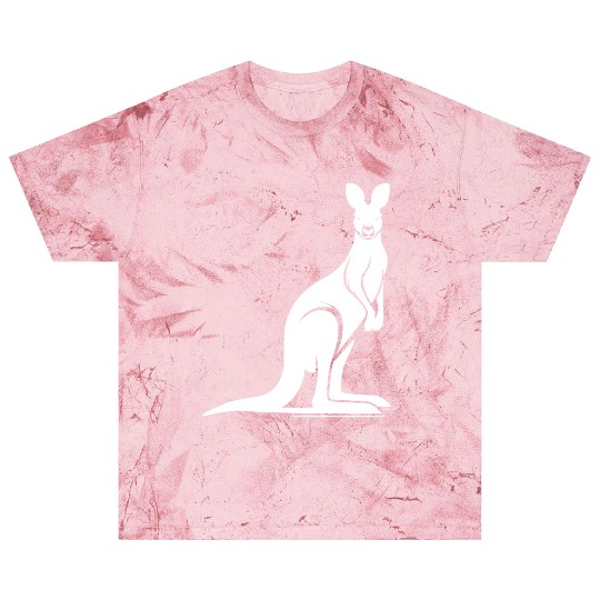 Wild Animal Silhouette With Typical Kangaroo Pose Blast T Shirts