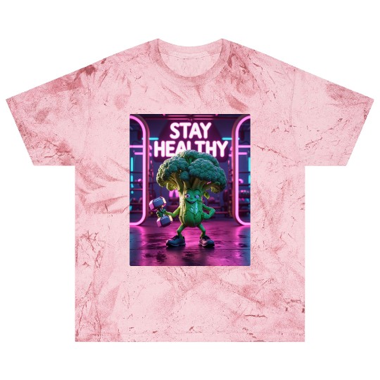 Broccoli Gym Workout STAY HEALTHY Blast T Shirts