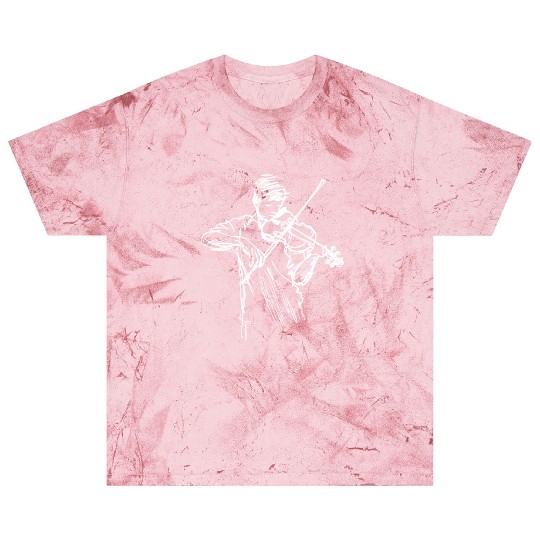 Violin Boy Line Art Blast T Shirts