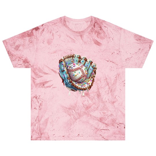 Baseball Drip Ice Cream Sprinkles Baseball Glove Blast T Shirts