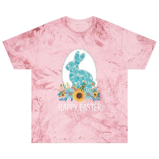 Happy Easter Day Bunny Eggs Hunter Squad Flower Blast T Shirts