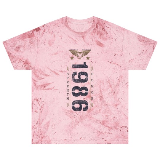 Limited Edition 1986 Birthday Strength and Honor Blast T Shirts