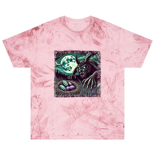 Creepy Werewolf Easter Bunny Nightmare Blast T Shirts