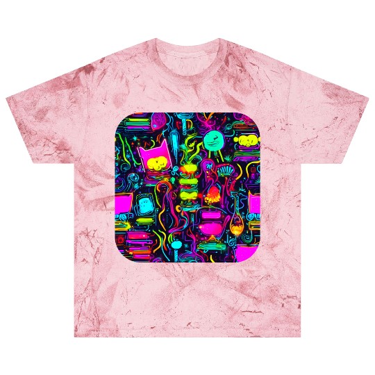 Neon UV Style Vintage 80s Retro Blast T Shirts