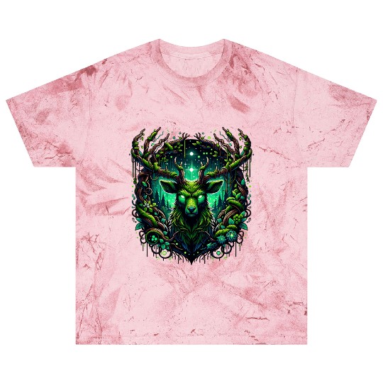 Mystical Forest Stag with Enchanted Glow Blast T Shirts