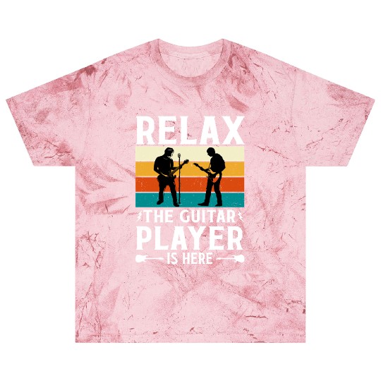 Relax The Guitar Player Is Here - Retro Design Blast T Shirts