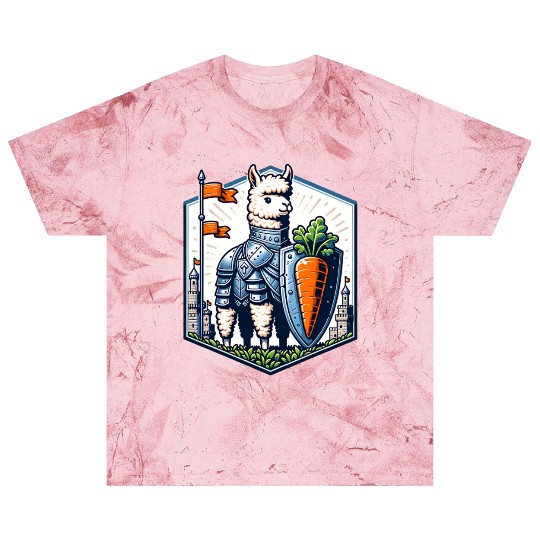 Llama Knight With Carrot Shield Adventure Blast T Shirts