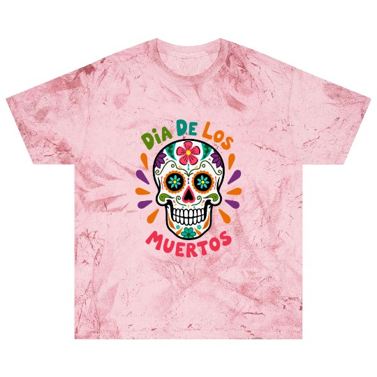 Mexico Día de los Muertos Skull Blast T Shirts