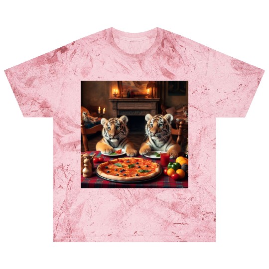 Tiger Cubs eating pizza Blast T Shirts