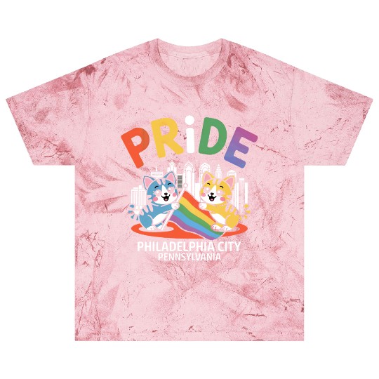 Pride Month Philadelphia City Pennsylvania USA Rai Blast T Shirts