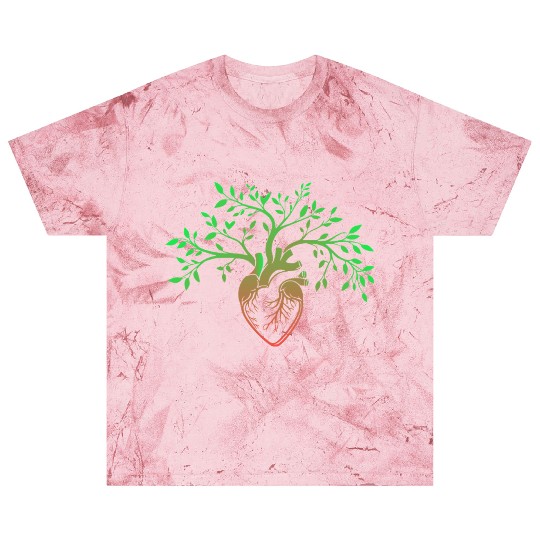 Nature-Inspired Anatomical Heart & Tree Design Blast T Shirts