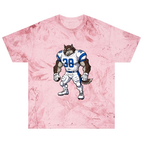 Wolf American football player Blast T Shirts