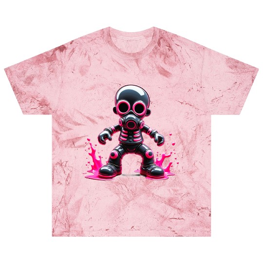 Neon Wasteland: The Cyberpunk Gas Mask Warrior Blast T Shirts