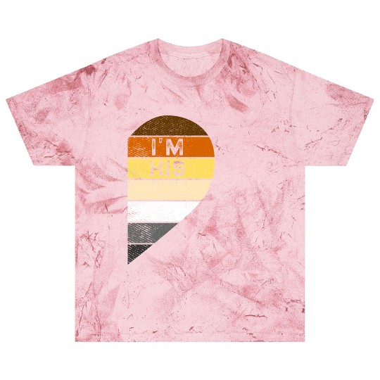 Bear Pride Couple Heart I'm His He's Mine Matching Blast T Shirts