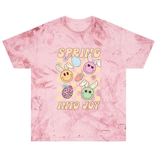 Spring Into Joy Cute Easter Design for Kids Blast T Shirts