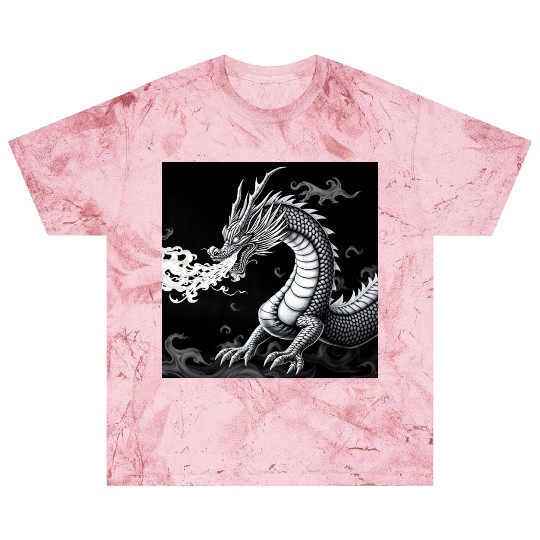 A classic dragon breathing fire Merch Blast T Shirts