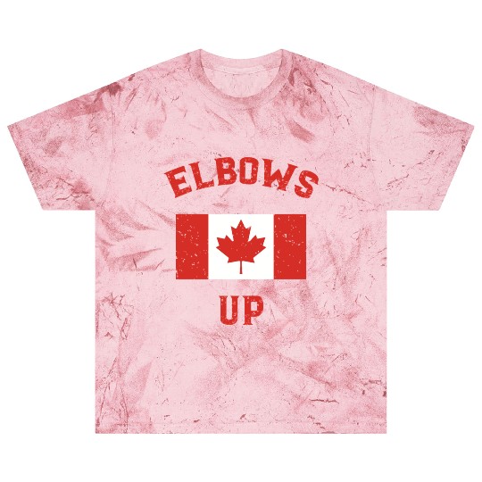 Elbows Up Canada Vintage Anti Trump Tarriff Slogan Blast T Shirts