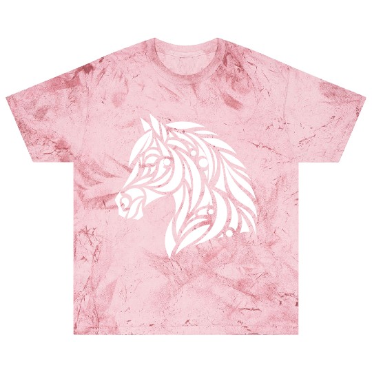 Tribal Horse Head Portrait Pony Tattoo Blast T Shirts