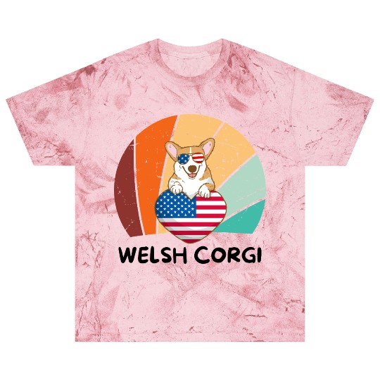 Patriotic Pup: Corgi in the USA Blast T Shirts