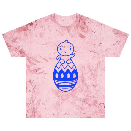 Chick Sits On Giant Easter Egg Waving Easter Sweet Blast T Shirts