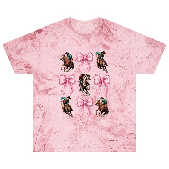 Coquette Bow Rodeo Barrel Racer Barrel Racing Mom Blast T Shirts