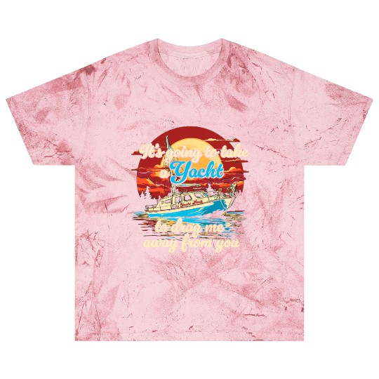 Vintage Style on Back Yacht Rock Party Boat Blast T Shirts