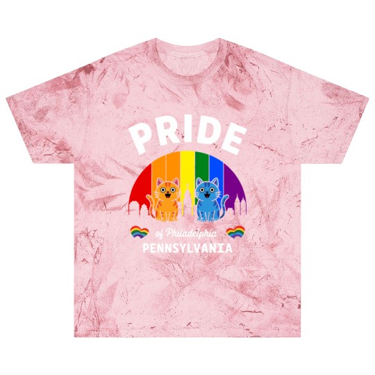Pride of Philadelphia City Pennsylvania USA Rainbo Blast T Shirts