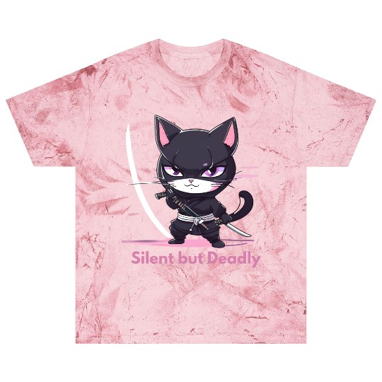 Silent But Deadly – Chibi Ninja in Action Blast T Shirts