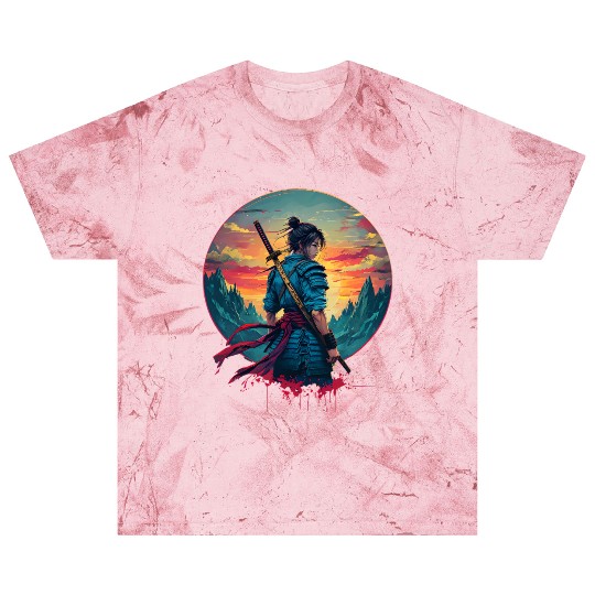 Female Samurai Warrior Blast T Shirts