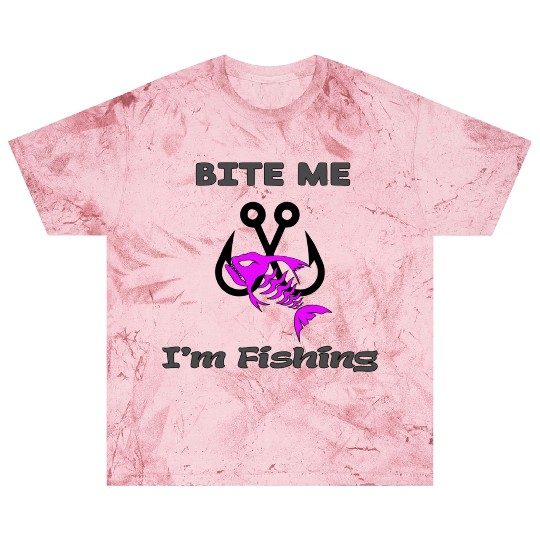 Bite Me Fishing Neon Purple Blast T Shirts