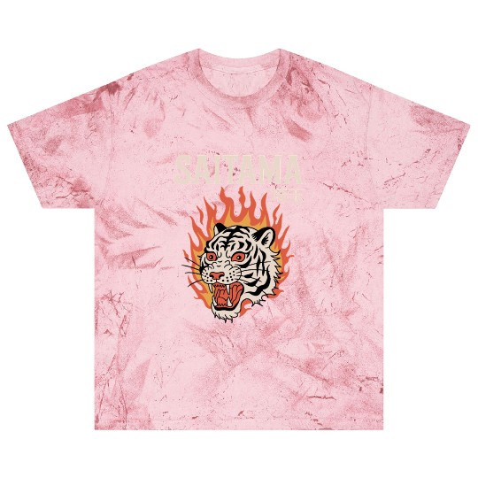 Vintage Saitama Blast T Shirts – Bold Tiger Tattoo Design