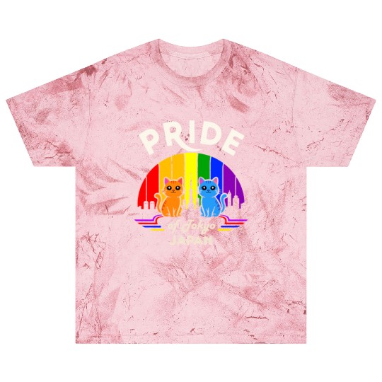 Pride of Tokyo City Japan Rainbow Flag Blast T Shirts