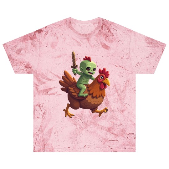 Zombie Chicken Jockey Blast T Shirts