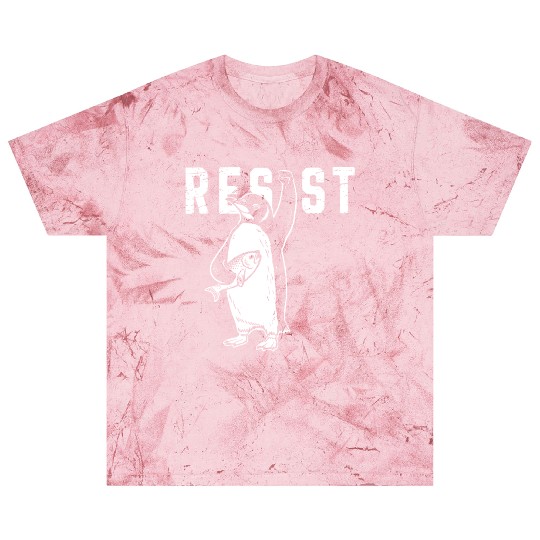 Funny Protest Against Tariffs Resist Penguin Blast T Shirts